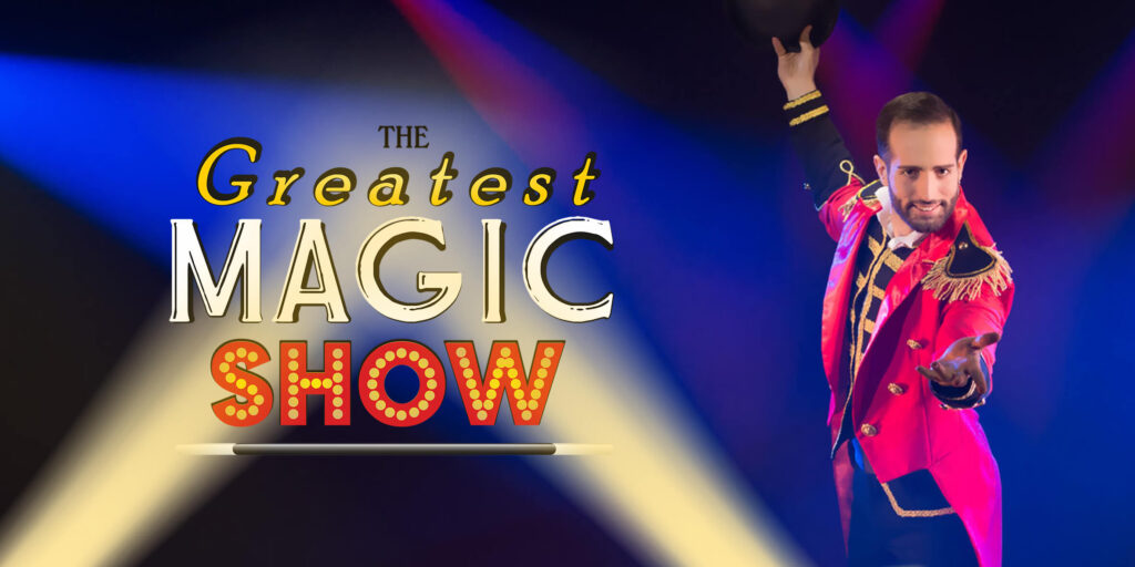 Paolo calabro' mago illusionista e prestigiatore locandina dello spettacolo the greatest magic show